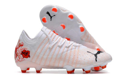Puma Future Z 1.4 Liberty FG Low-Tops Football Boots - White/Pink/Red