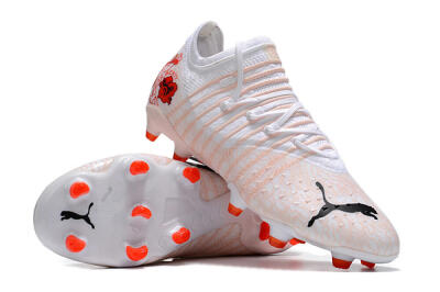 Puma Future Z 1.4 Liberty FG Low-Tops Football Boots - White/Pink/Red