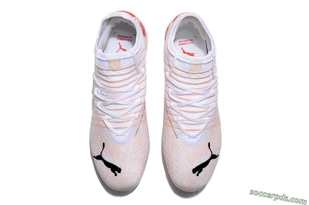 Puma Future Z 1.4 Liberty FG Low-Tops Football Boots - White/Pink/Red 5
