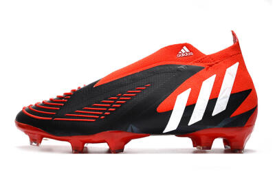 Adidas Predator Edge Geometric+ FG High-Tops Football Boots - Red/Black/White