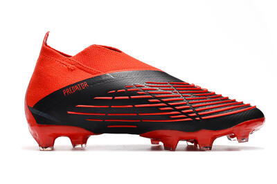Adidas Predator Edge Geometric+ FG High-Tops Football Boots - Red/Black/White
