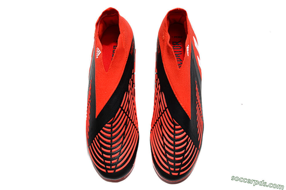 Adidas Predator Edge Geometric+ FG High-Tops Football Boots - Red/Black/White 5