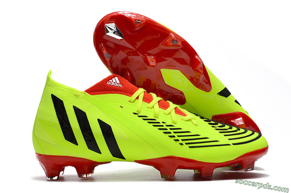 Adidas Predator Edge Geometric.1 FG High-Tops Football Boots - Green/Red 1