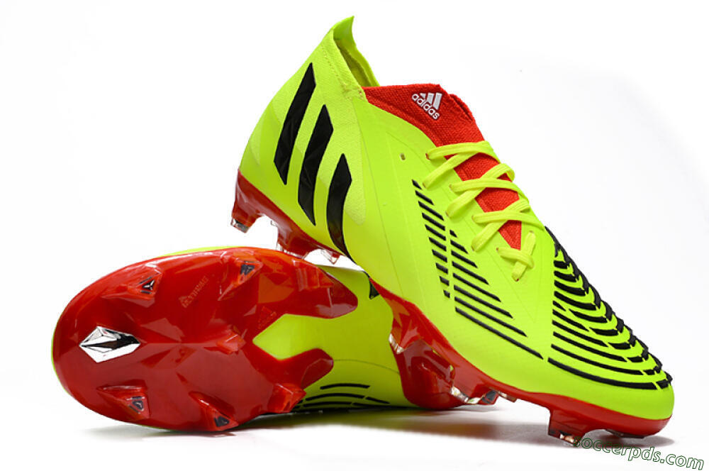 Adidas Predator Edge Geometric.1 FG High-Tops Football Boots - Green/Red 3