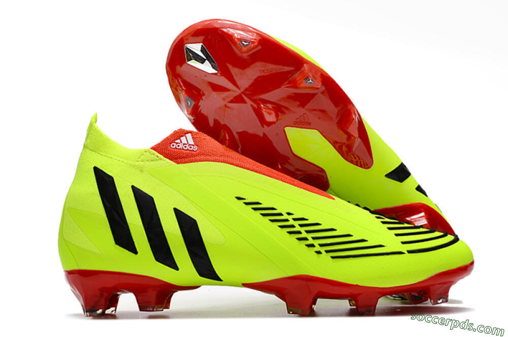 Adidas Predator Edge Geometric+ FG High-Tops Football Boots - Green/Red 1