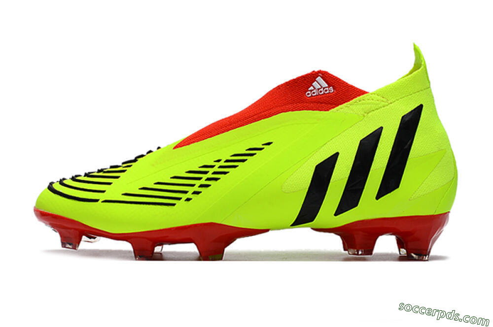 Adidas Predator Edge Geometric+ FG High-Tops Football Boots - Green/Red 2