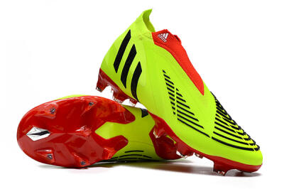 Adidas Predator Edge Geometric+ FG High-Tops Football Boots - Green/Red