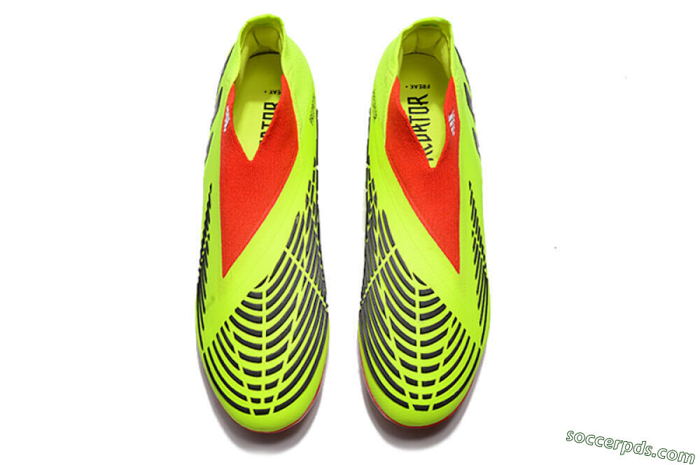Adidas Predator Edge Geometric+ FG High-Tops Football Boots - Green/Red 5