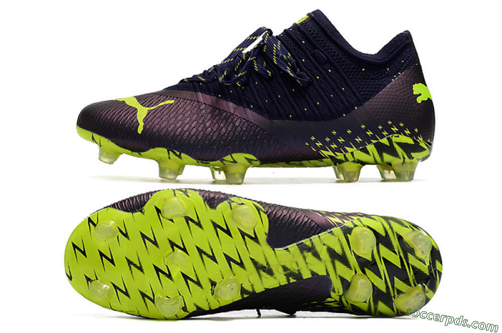 Puma Future Z 1.3 Instinct FG Low-Tops Football Boots - Black/Green 0