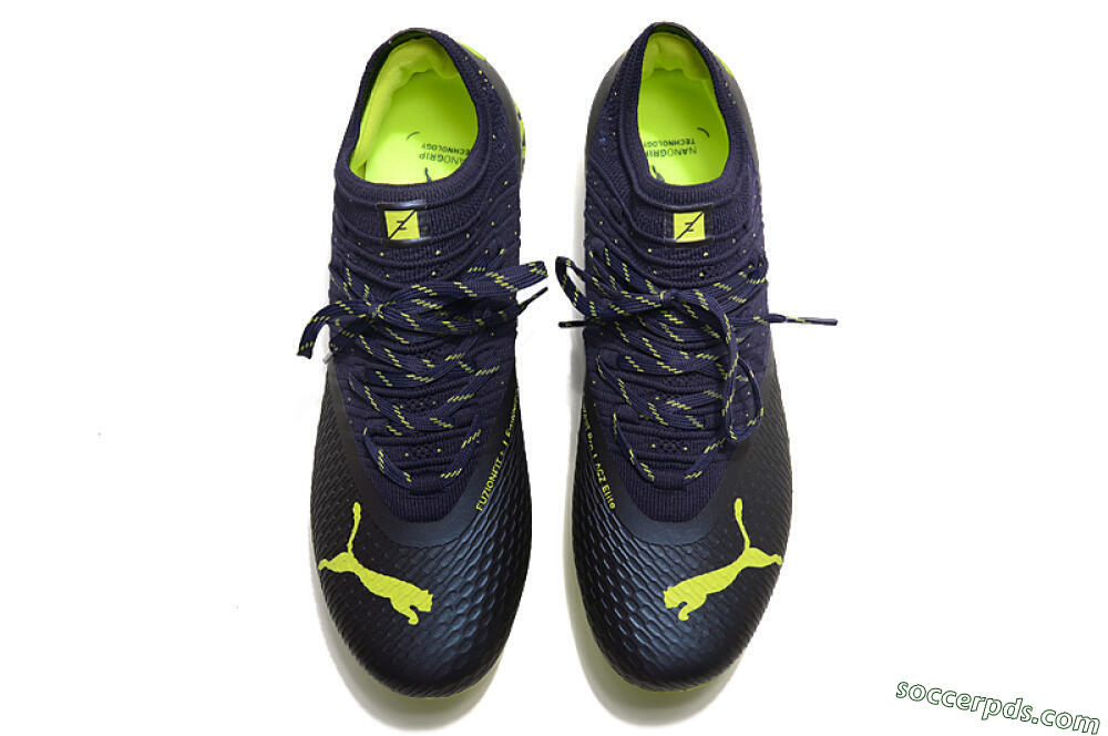 Puma Future Z 1.3 Instinct FG Low-Tops Football Boots - Black/Green 4