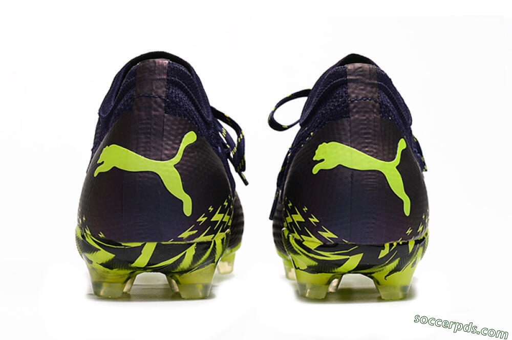 Puma Future Z 1.3 Instinct FG Low-Tops Football Boots - Black/Green 5