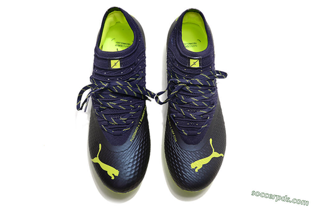 Puma Future Z 1.3 Instinct FG Low-Tops Football Boots - Black/Green 6