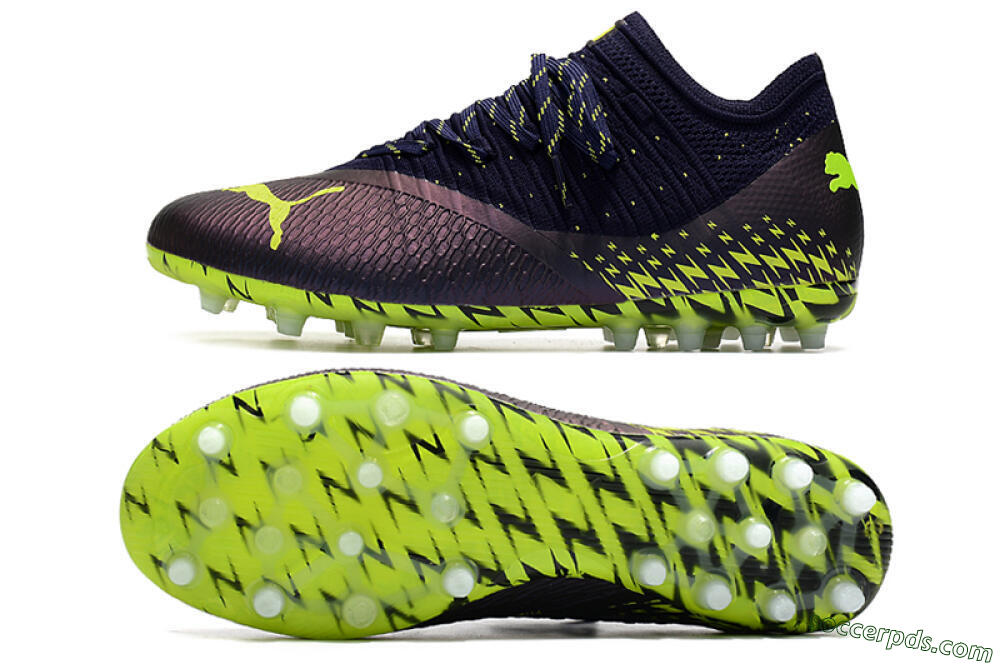 Puma Future Z 1.3 Instinct MG Low-Tops Football Boots - Black/Green 0