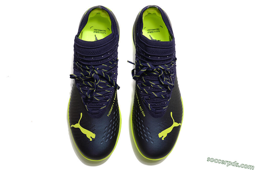 Puma Future Z 1.3 Instinct MG Low-Tops Football Boots - Black/Green 7