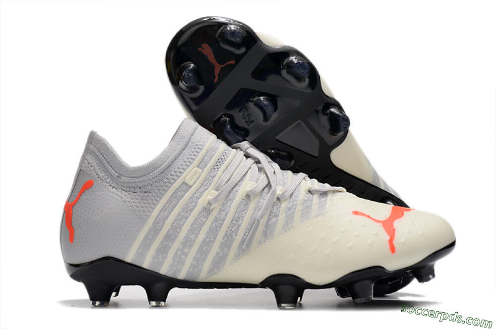 Puma Future Z 1.3 Instinct FG Low-Tops Football Boots - Grey/White 1