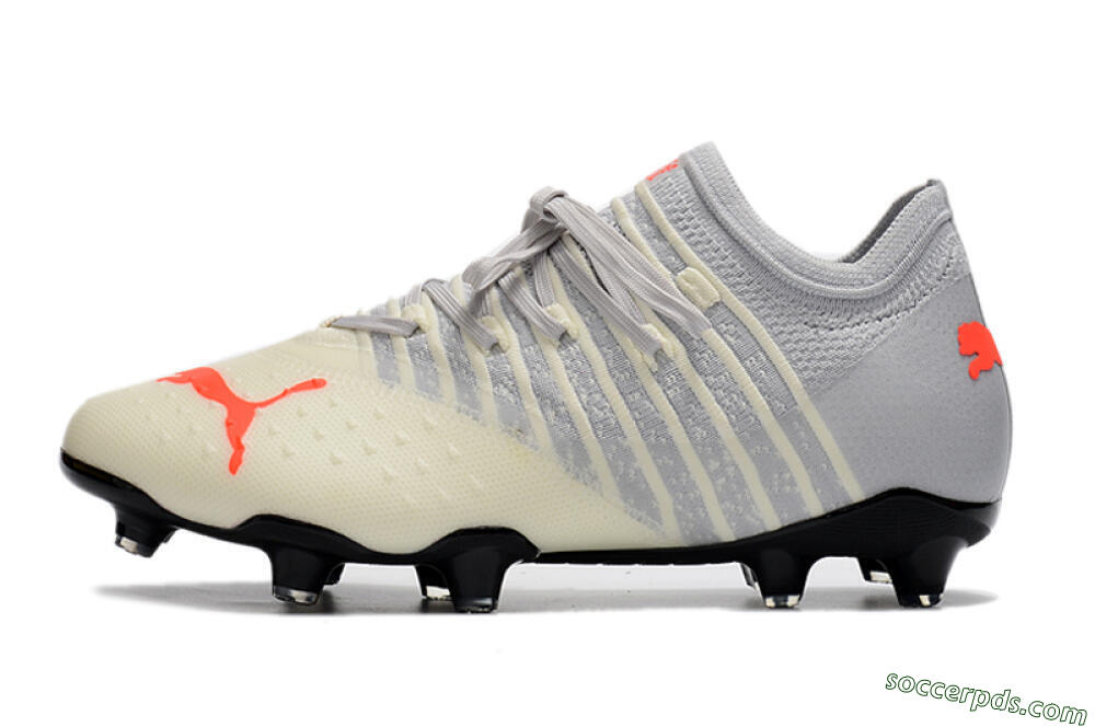 Puma Future Z 1.3 Instinct FG Low-Tops Football Boots - Grey/White 2
