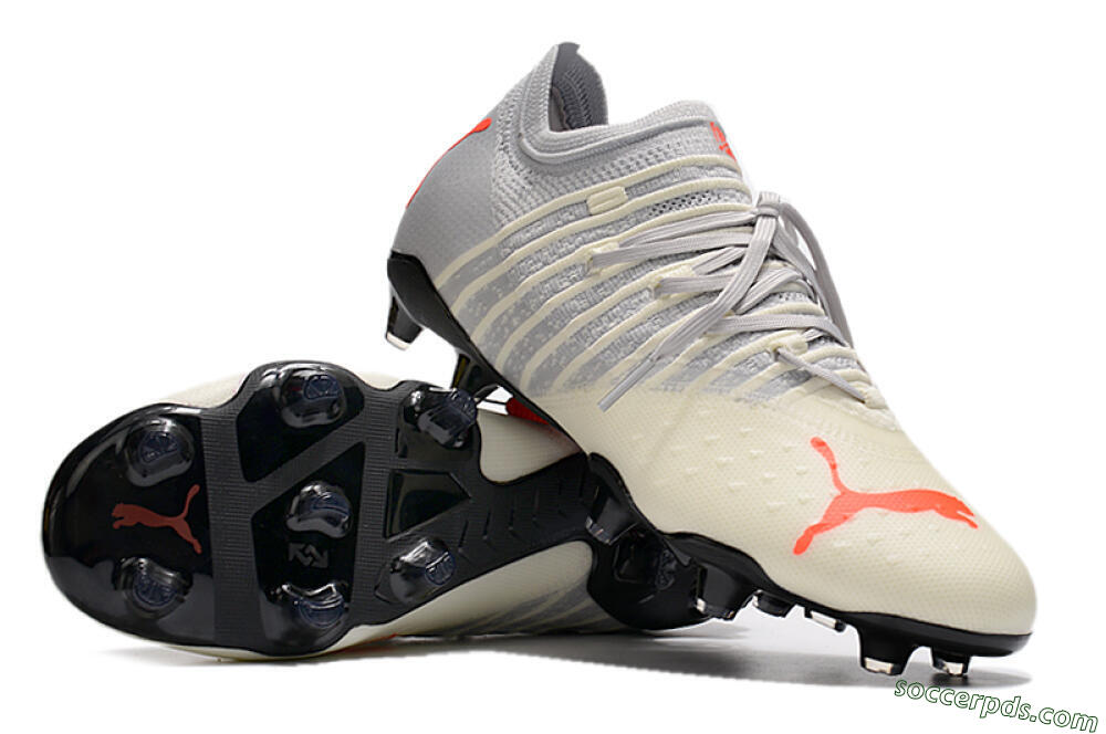 Puma Future Z 1.3 Instinct FG Low-Tops Football Boots - Grey/White 3