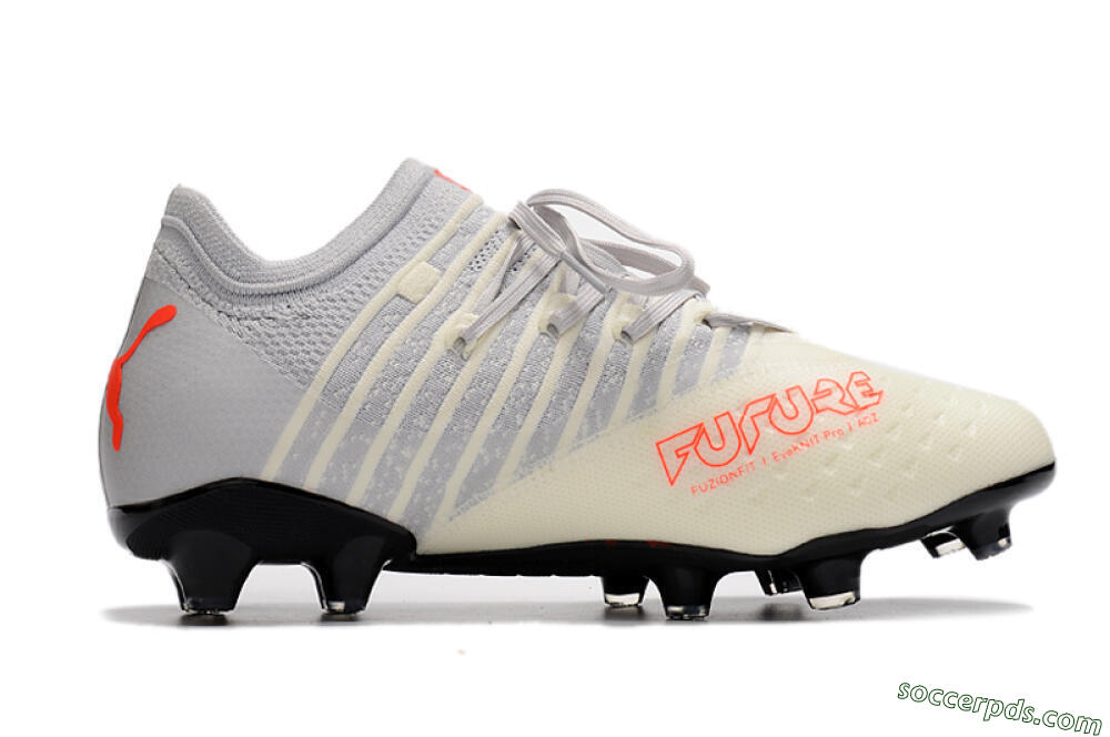 Puma Future Z 1.3 Instinct FG Low-Tops Football Boots - Grey/White 5