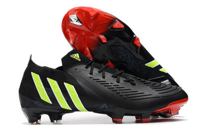Adidas Predator Edge Geometric.1 Low FG Low-Tops Football Boots - Black/Yellow/Red
