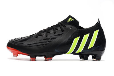 Adidas Predator Edge Geometric.1 Low FG Low-Tops Football Boots - Black/Yellow/Red