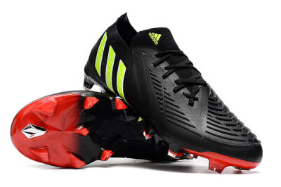 Adidas Predator Edge Geometric.1 Low FG Low-Tops Football Boots - Black/Yellow/Red
