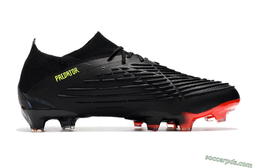 Adidas Predator Edge Geometric.1 Low FG Low-Tops Football Boots - Black/Yellow/Red 4