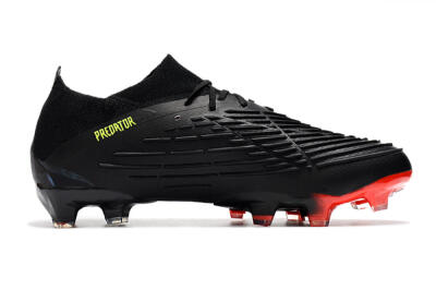 Adidas Predator Edge Geometric.1 Low FG Low-Tops Football Boots - Black/Yellow/Red