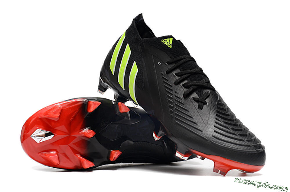 Adidas Predator Edge Geometric.1 FG Low-Tops Football Boots - Black/Yellow/Red 3