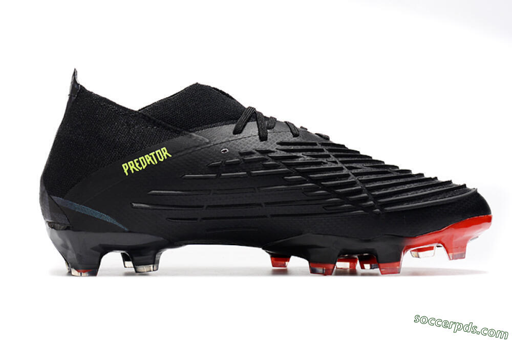 Adidas Predator Edge Geometric.1 FG Low-Tops Football Boots - Black/Yellow/Red 7