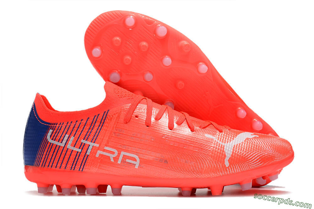 Puma Ultra 1.4 MG Low-Tops Football Boots - Red/Blue 1