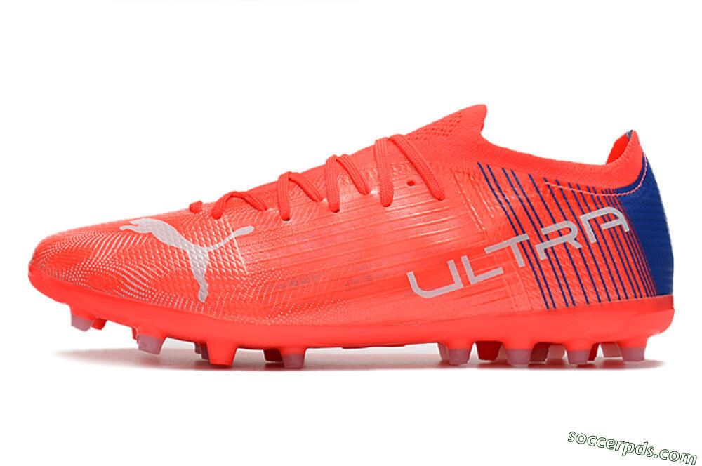 Puma Ultra 1.4 MG Low-Tops Football Boots - Red/Blue 2