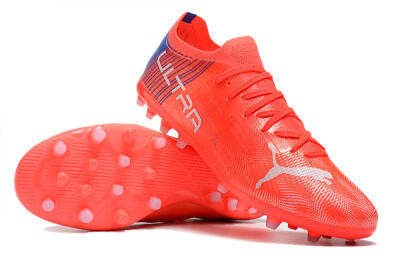 Puma Ultra 1.4 MG Low-Tops Football Boots - Red/Blue