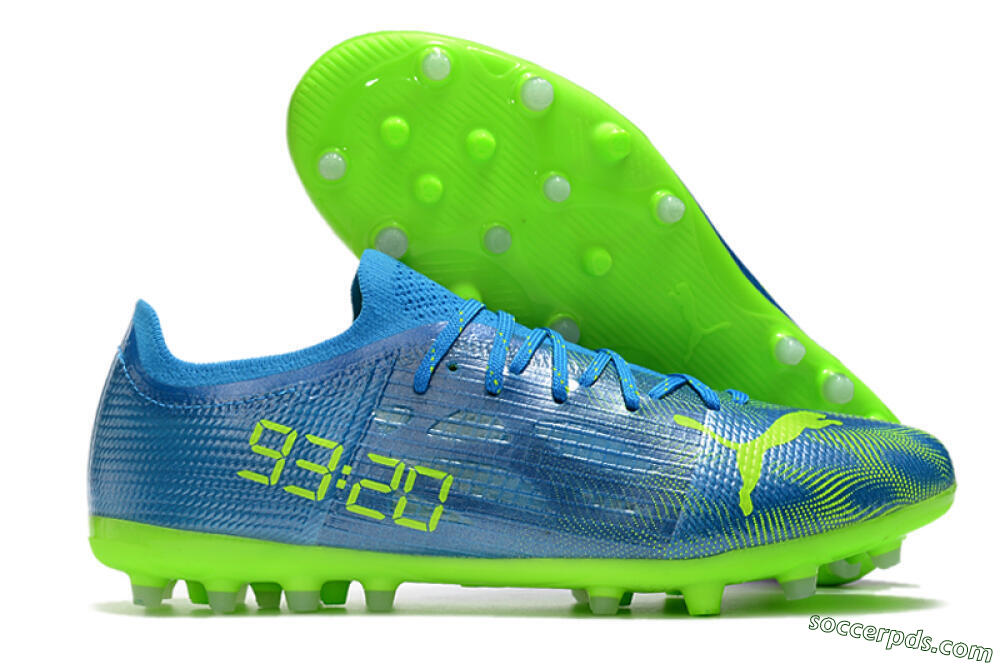 Puma Ultra 1.4 MG Low-Tops Football Boots - Blue/Yellow 1