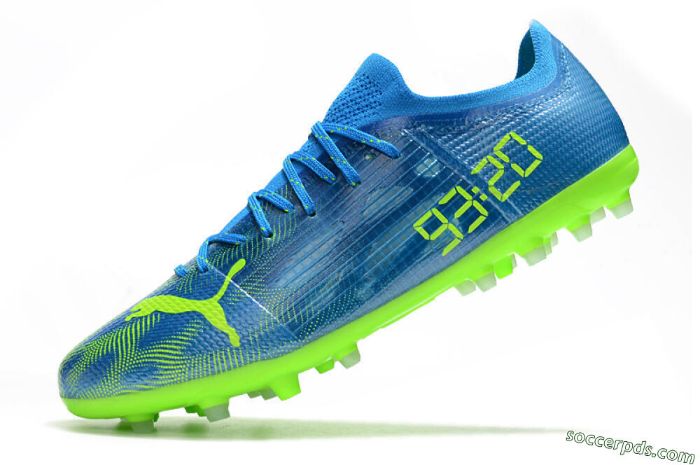 Puma Ultra 1.4 MG Low-Tops Football Boots - Blue/Yellow 5
