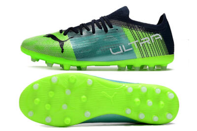 Puma Ultra 1.4 MG Low-Tops Football Boots - Green/Black/Blue