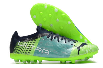 Puma Ultra 1.4 MG Low-Tops Football Boots - Green/Black/Blue