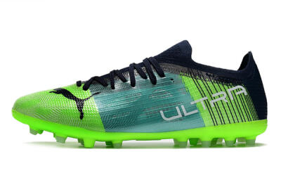 Puma Ultra 1.4 MG Low-Tops Football Boots - Green/Black/Blue