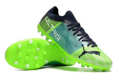 Puma Ultra 1.4 MG Low-Tops Football Boots - Green/Black/Blue