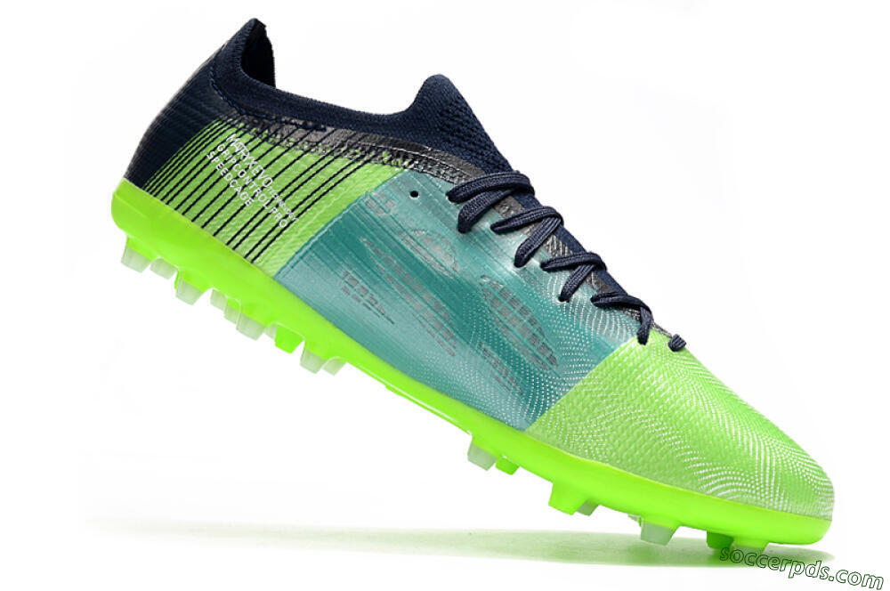 Puma Ultra 1.4 MG Low-Tops Football Boots - Green/Black/Blue 4