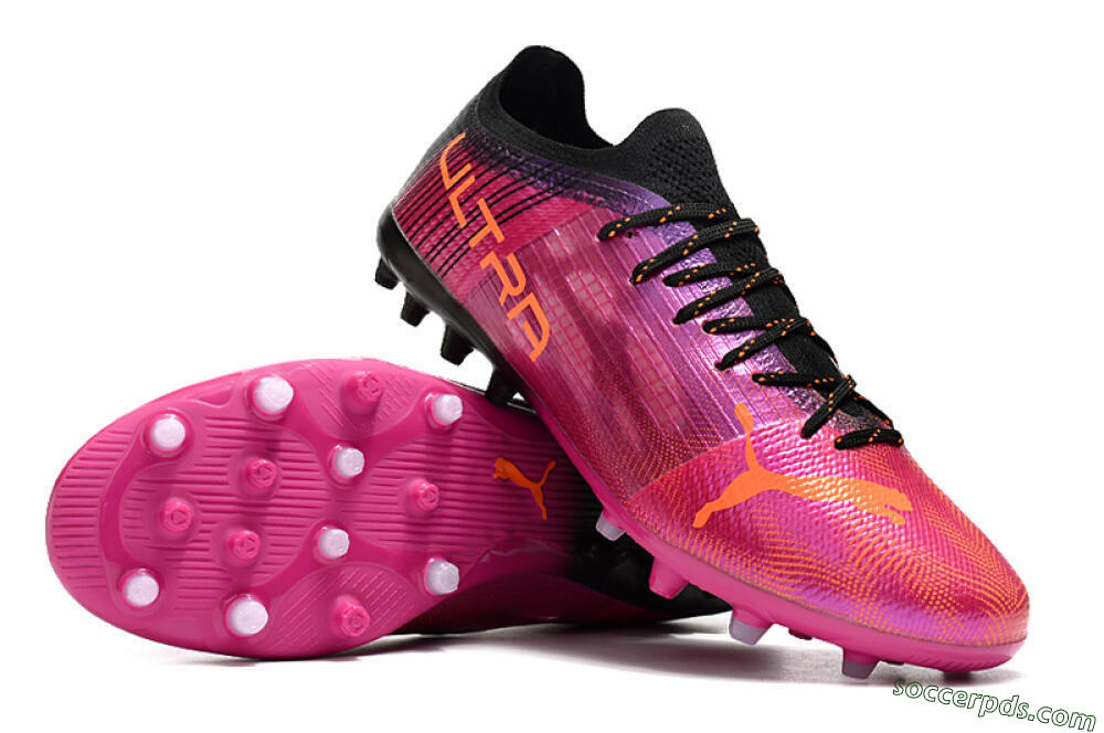Puma Ultra 1.4 MG Low-Tops Football Boots - Red/Black 3