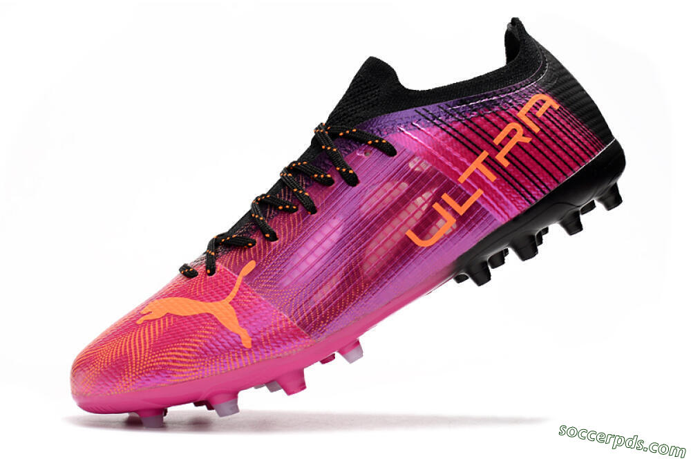 Puma Ultra 1.4 MG Low-Tops Football Boots - Red/Black 5