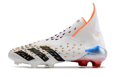 Adidas Predator Freak + FG High-Tops Football Boots - White/Black