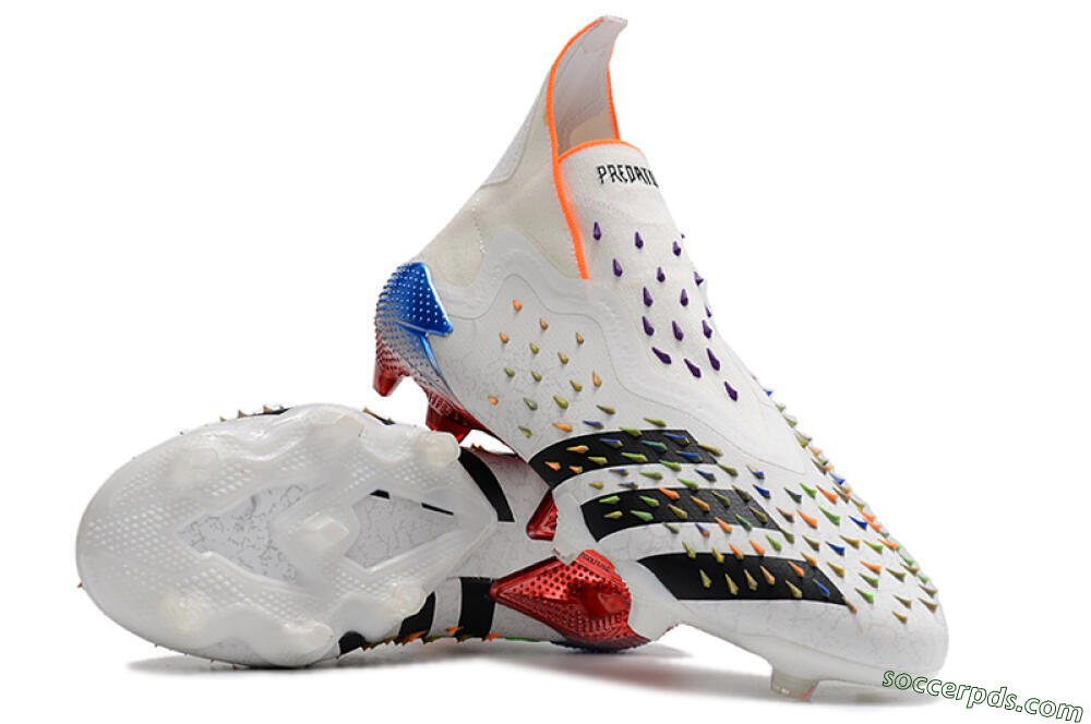 Adidas Predator Freak + FG High-Tops Football Boots - White/Black 3