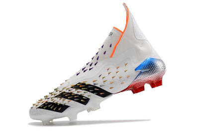 Adidas Predator Freak + FG High-Tops Football Boots - White/Black