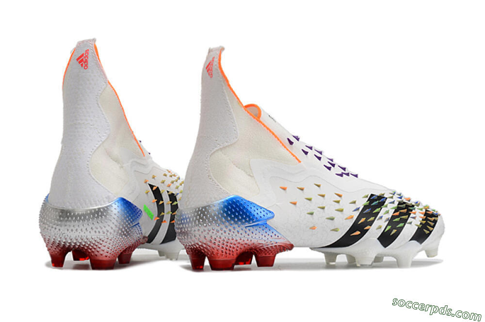 Adidas Predator Freak + FG High-Tops Football Boots - White/Black 6