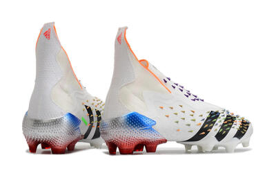 Adidas Predator Freak + FG High-Tops Football Boots - White/Black