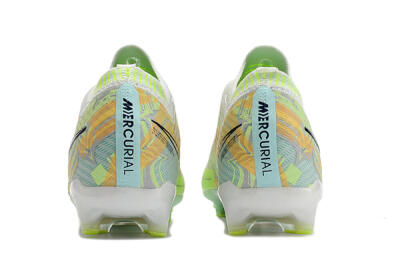 Nike Air Zoom Mercurial Vapor 15 Elite AG Low-Tops Football Boots - White/Green/Orange