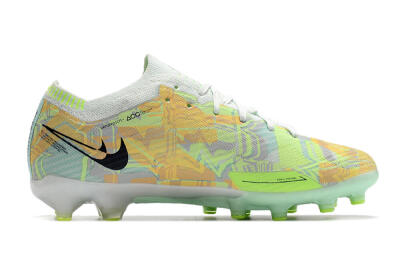 Nike Air Zoom Mercurial Vapor 15 Elite AG Low-Tops Football Boots - White/Green/Orange