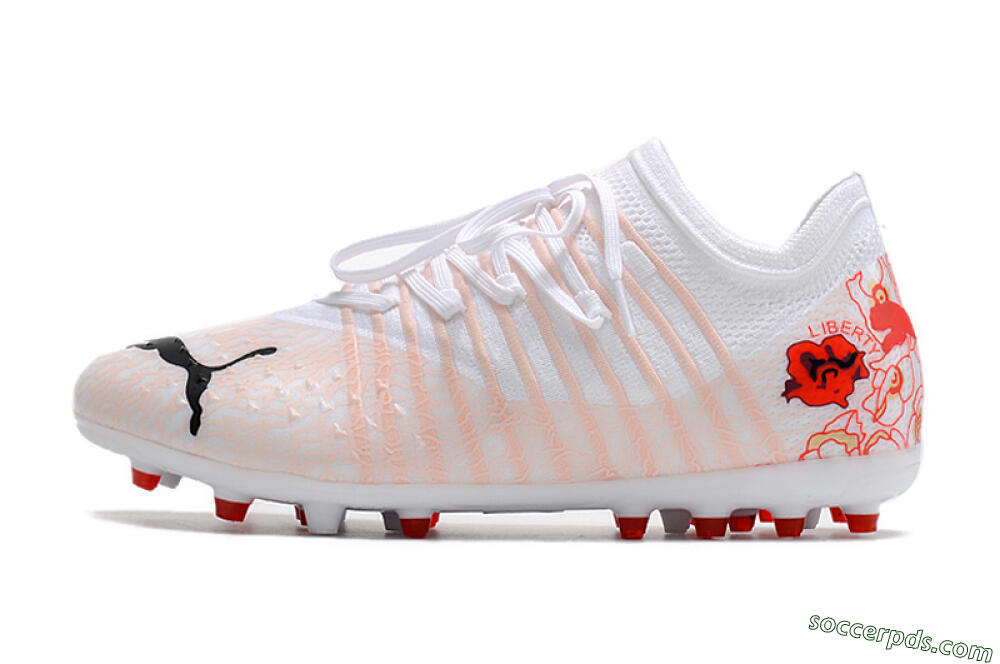 Puma Future Z 1.4 Liberty MG Low-Tops Football Boots - White/Red/Black 2