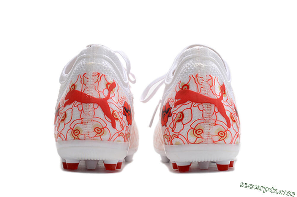 Puma Future Z 1.4 Liberty MG Low-Tops Football Boots - White/Red/Black 5